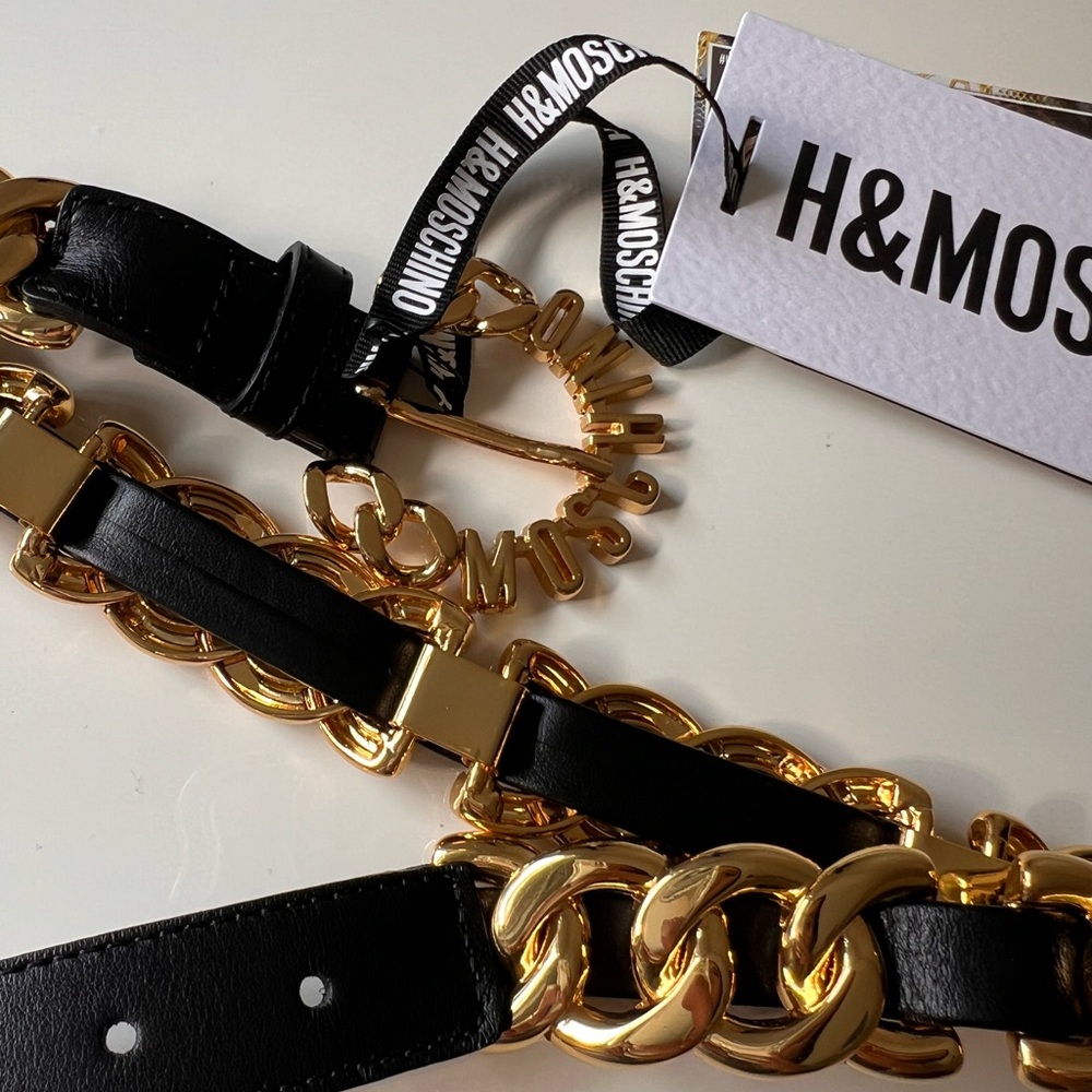 H&M Moschino collab leather belt - Picture 2 of 5